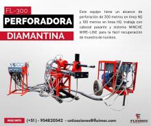 Perforadora FL-300 Trabaja con cabezal pasante 